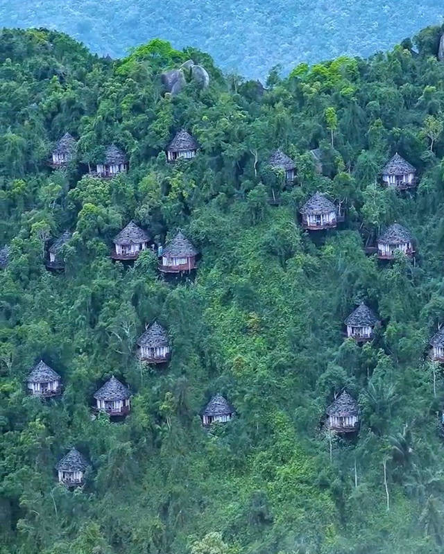 山中的楼阁，人间的天堂--三亚亚龙湾鸟巢度假村别墅群3