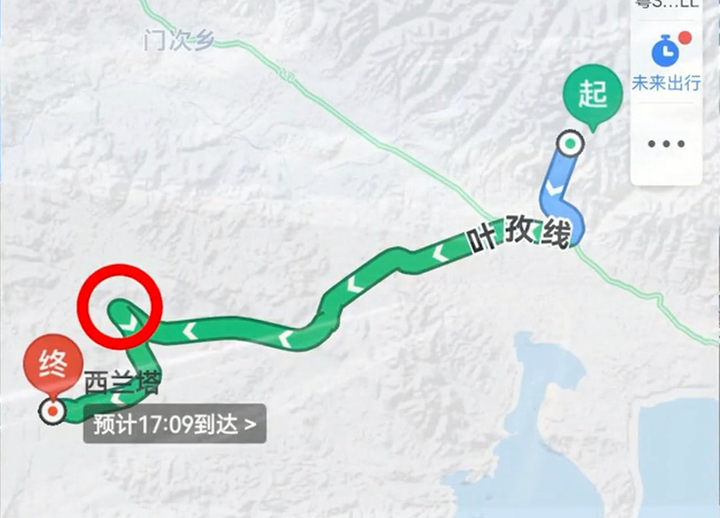 通往西兰塔的导航地图