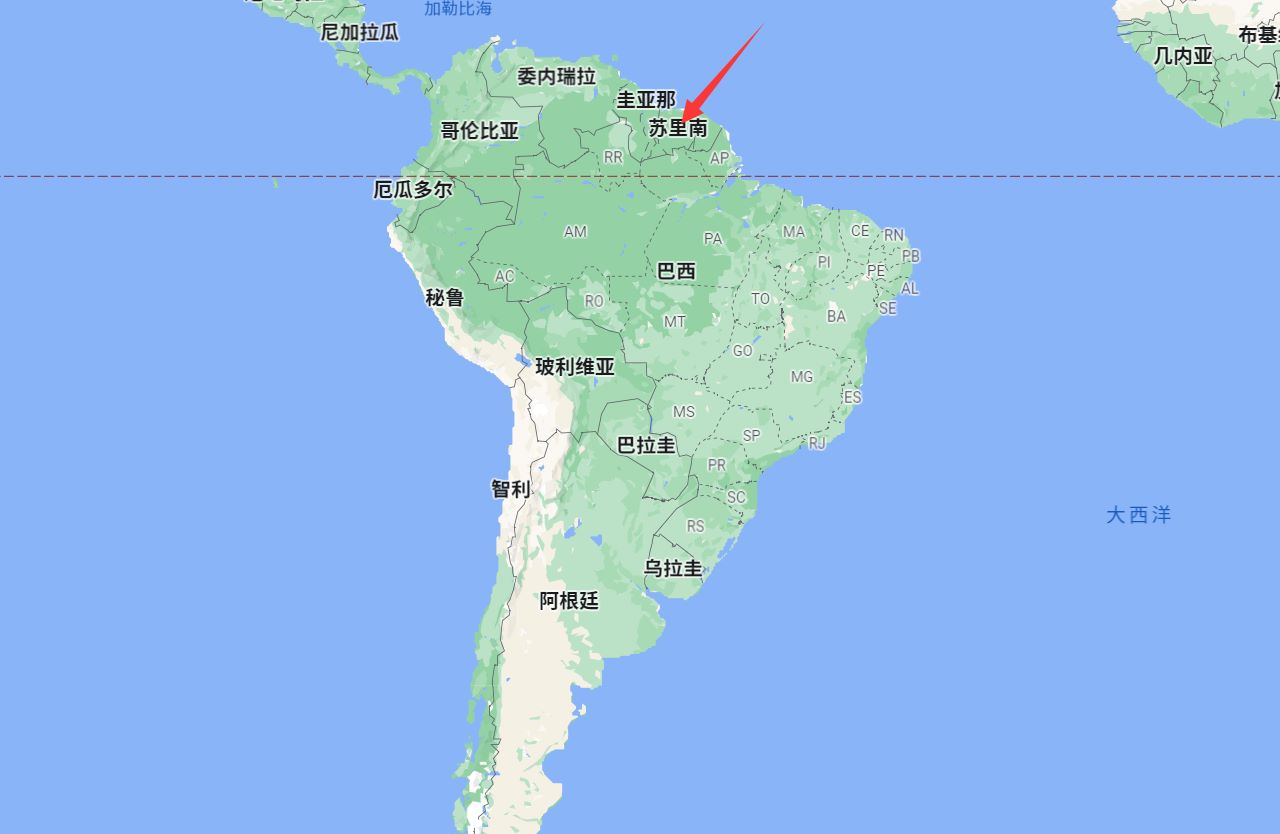 苏里南是哪个国家？苏里南的地理位置地图