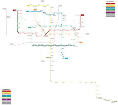 郑州市地铁线路图_郑州地铁运营时间（4k高清版大图，每年更新！）