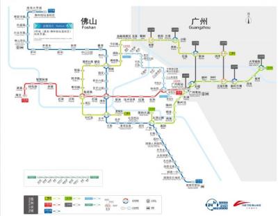 佛山市地铁线路图_佛山地铁运营时间（4k高清版大图，每年更新！）